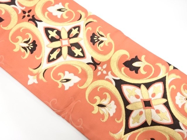JAPANESEKIMONO / ANTIQUE KARABANA / WATER CHESTNUT WEAVE NAGOYA OBI (W